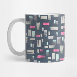 Brush strokes free blue Mug